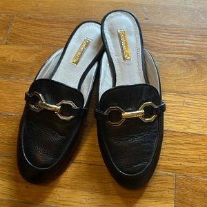 Black Louise eat Cie slide mules